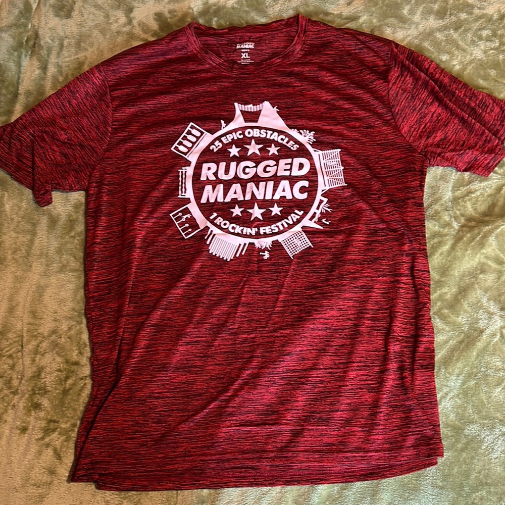 Rugged maniac men’s athletic shirt.
